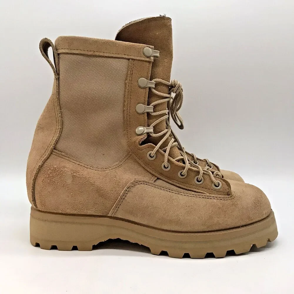 McRae Gore-Tex Temperate Weather Desert Boots Men's 6W Tan Military Army Combat